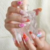 Melines 3D Handmade Press On Nails - Tropical Florals Beach