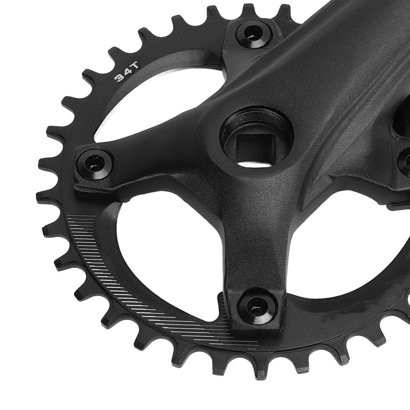 Bolany 34T Bike Single Crankset 104 BCD 7‑12 Speed Square