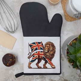 Azeeda Lion with Union Jack Oven Glove / Mitt (OG00049599)
