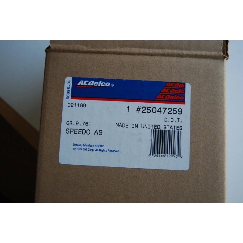 ACDelco Speedometer 1982-85 Chevy 25047259 AC Delco Km/h Only No