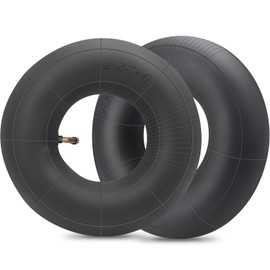 2pcak 4.10/3.50-4" Wheelbarrow Inner Tubes with TR-87 Bent Valve Stem Heavy Duty Replacement Inner Tube for Utility Wagon Hand Trucks Trailers Dollies