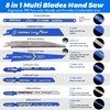 EVERTOOLS 8-in-1 Multi-Blade Hand Saw, Small Hacksaw, Long Handsaws, Jab
