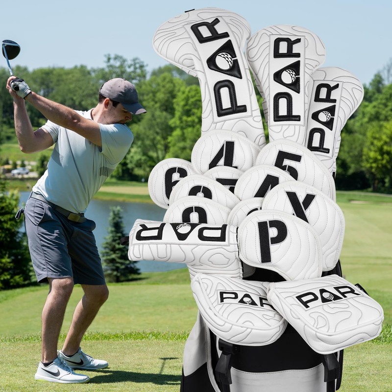 Golf Iron Club Head Covers Magnetic 10pcs 4-9,P,A,S,X Right Hand