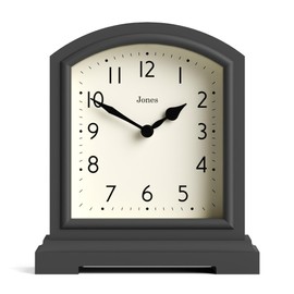 JONES CLOCKS® Tavern Coat Clock - Traditional/Classic Design - Bedroom Clock - Living Room Clock - Office Clock - Mantel Clock - Desk Clock - Shelf Clock - Small Clock (Green)