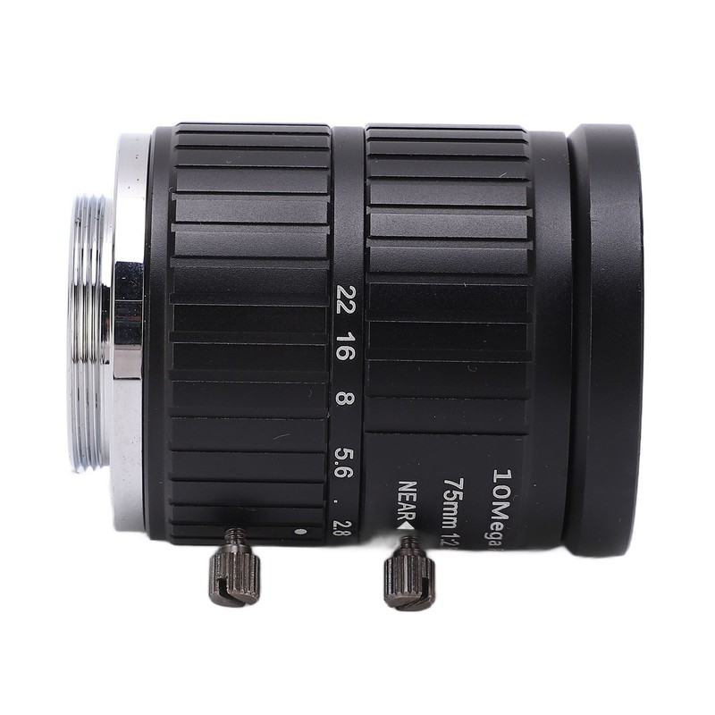 C Mount Lens 75mm Focal Length 10MP Pixels Fixed Zoom