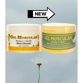 Gel Muscular con Árnica y Ocote, Efecto Calmante, 350g, Alivio para Dolores Musculares y Articulares, Uso Externo