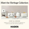Haden Heritage 2-Slice Wide-Slot Toaster, Stainless-Steel Bread Toaster with Adjustable