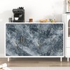 EPPKILY Blue Gold Marble Contact Paper Matte Purple Marble Wallpaper