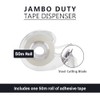 Jumbo Tape Dispenser with 50m Roll – Heavy Duty Plastic