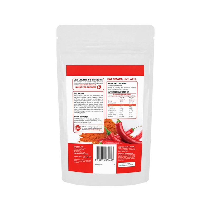 Morlife Cayenne Pepper Ground 100g