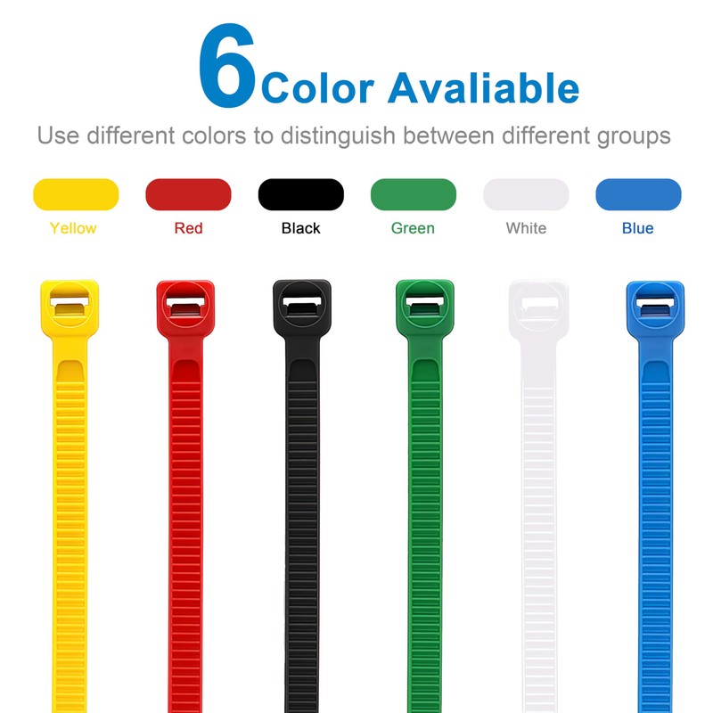 Cable Ties 600 Pieces Cable Ties 150 x 3.6 mm