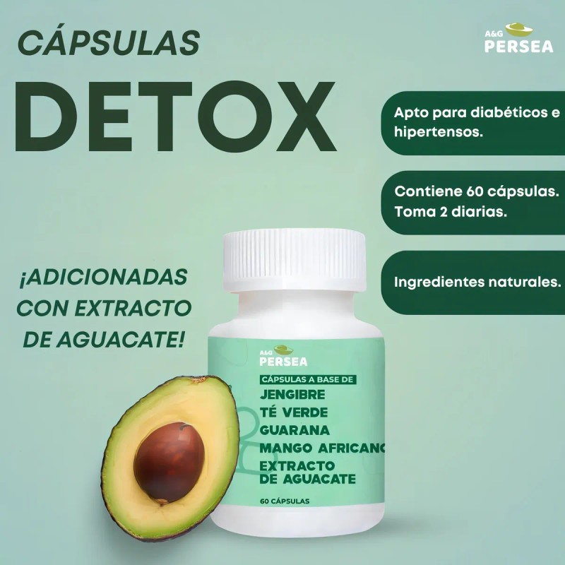A&g Persea - Pack 2 Capsulas Detox 60 Caps C/u