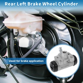 A ABSOPRO Rear Left Brake Wheel Cylinder No.53402-81A00 Drum Brake Cylinder for Suzuki Carry 2000-2024 Aluminum Alloy Silver Tone Durable