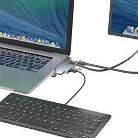 IMD-UTC372 Docking USB3.0 Hub & Reader & HDMI & LAN for LAPTOP