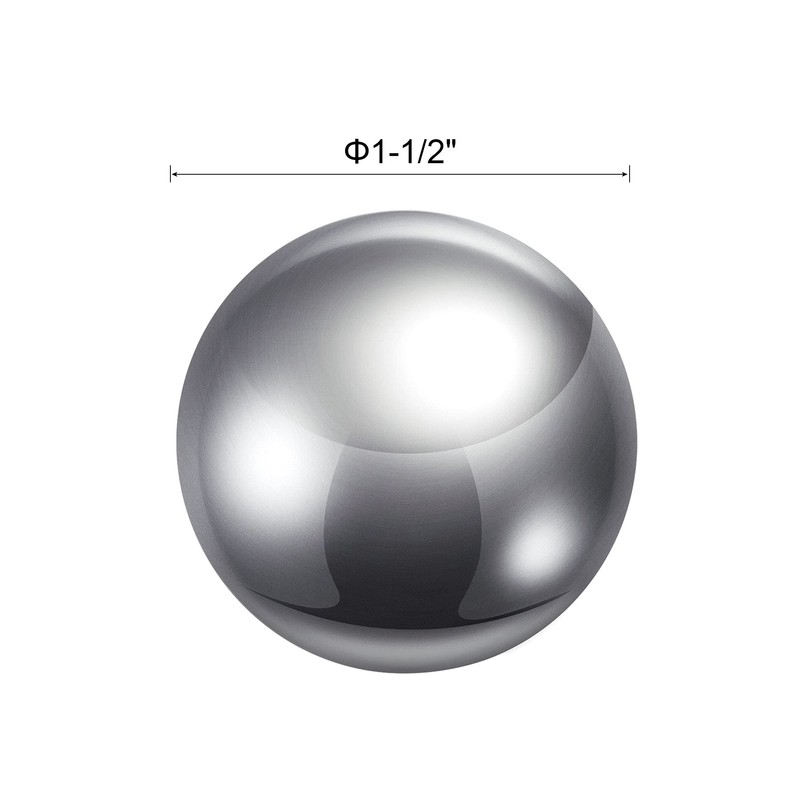 uxcell 1-1/2" 304 Stainless Steel Balls G100 Precision for Keychain,