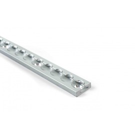 Aluminium Airline Lashing Rail Square for Stud-Fittings Airline Rail for Load Securing for Trucks and Motorhomes - 1 Metre Length