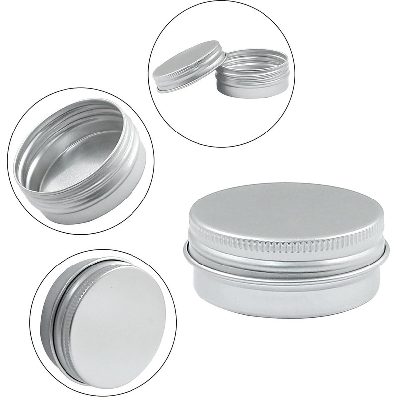 18 Paquete de Tarros de Hojalata de 100ml, Latas Redondas