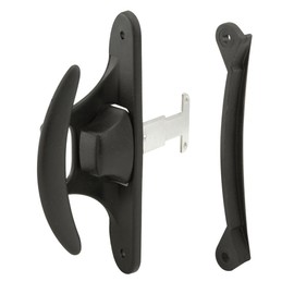 Prime-Line A 215 4-3/16 In., Black Plastic, Sliding Screen Door Handle, fits Bay Mills Doors (Single Pack)