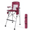 Foldable Directors Makeup Salon High Chair - Portable Camping Bar
