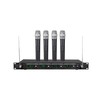 GTD Audio VHF 4 Hand-held Wireless Microphone System mics (Frequency: