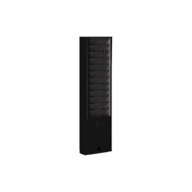 Metal Wall Mounted Time Card Holder Rack, Model 167H, 12