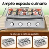Portable Butane Gas Griddle, 4-Burner Tabletop Grill Gas Grillplatte With