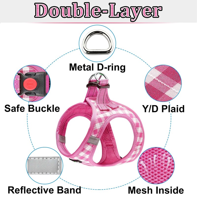 matilor Dog Harness Step-in Breathable Puppy Cat Dog Vest Harnesses