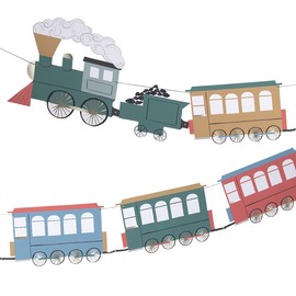 Meri Meri Train Garland (Pack of 1)