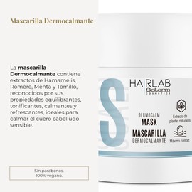 SALERM - Dermocalm Hair Lab - Dermocalm Hair Lab - 250 ml - mit Hamamelis, Rosmarin, Minze und Thymian - Sanfte Reinigung - Beruhigt und balanciert empfindliche Kopfhaut - Parabenfrei