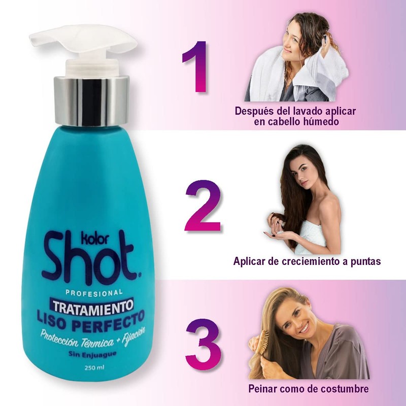 Kit Kolor Shot Liso Perfecto Shampoo + Tratamiento 250ml, Shampoo