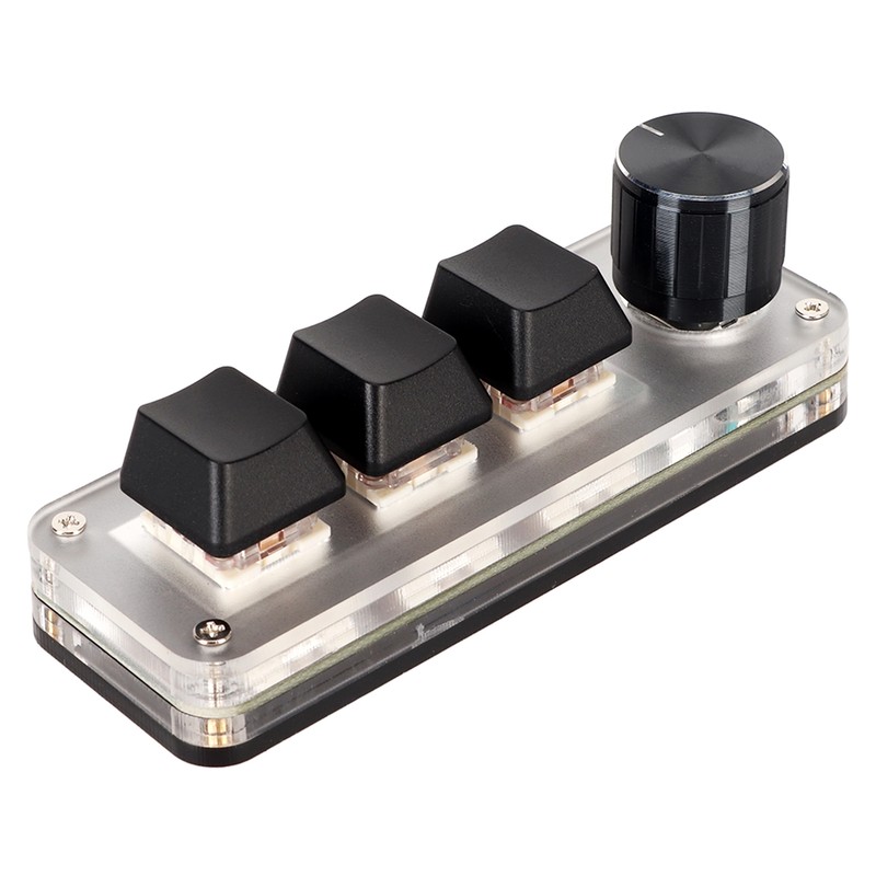 Red Switch Macro Keyboard Plug and Play Ergonomic Customized Knobs