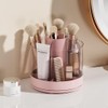 Lyaciomn Rotating Pencil Organizer 6 Compartments 360° Turntable Detachable Cosmetics