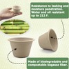 SAHENITEANA Bagasse Fiber Souffle Cups, 100% Biodegradable, Mini Paper Disposable