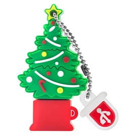 BorlterClamp Cute USB Flash Drive Christmas Tree Model 32GB New Year Gifts Novelty Memory Stick Pendrive