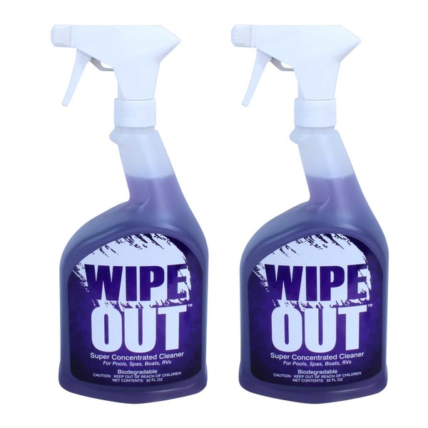 Wipeout Wipe Out 6012-02 All Purpose Surface Cleaner for Swimming Pools, 1-Quart, 2-Pack
