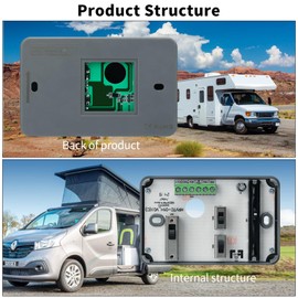 Termostato para RV, termostato analógico Briidea RV (solo fresco/horno), reemplaza para Dometic 3106995.032, 12 VDC, gris