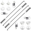 Updated W10780048 Washer Suspension Rod Kit (4pcs) with W10400895 Suspension
