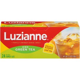 Luzianne Green Iced Tea Family Size, 24 Count