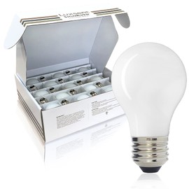 Luxsent Hollywood Vanity Mirror/Marquee A17 LED Decorative Bulb, Warm White 2700K, Outdoor Waterproof Shatterproof, 1 W Low Wattage (10W Equivalent), E26 Medium Base, 25 Pack