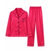 Women’s Satin Pajama Set for Sleep & Lounge – Heart