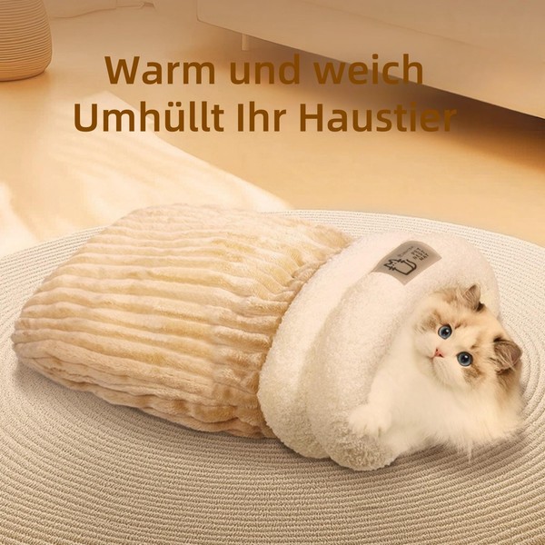 champracer Sleeping Bag for Cats, Cat Sleeping Bag, Cuddly Cave