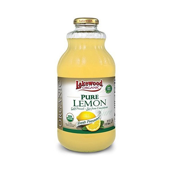 Lakewood Organic Pure Lemon Juice 375 ml