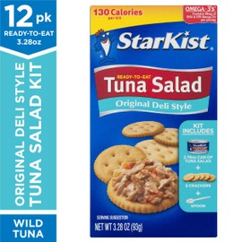 StarKist Ready-to-Eat Tuna Salad Kit, Original Deli Style (Pack of 12)