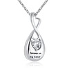 YQSLIN Infinity Keepsake Jewelry Memorial Cremation Necklace for Ashes Urns