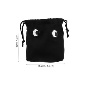 OATIPHO Travel Makeup Bag with Drawstring Cosmetic Organizer Bag Cotton Toiletry Pouch for Daily Use