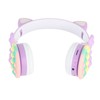 Bluetooth Cat Ear Headphones Fashionable Light Up Wireless Headset for