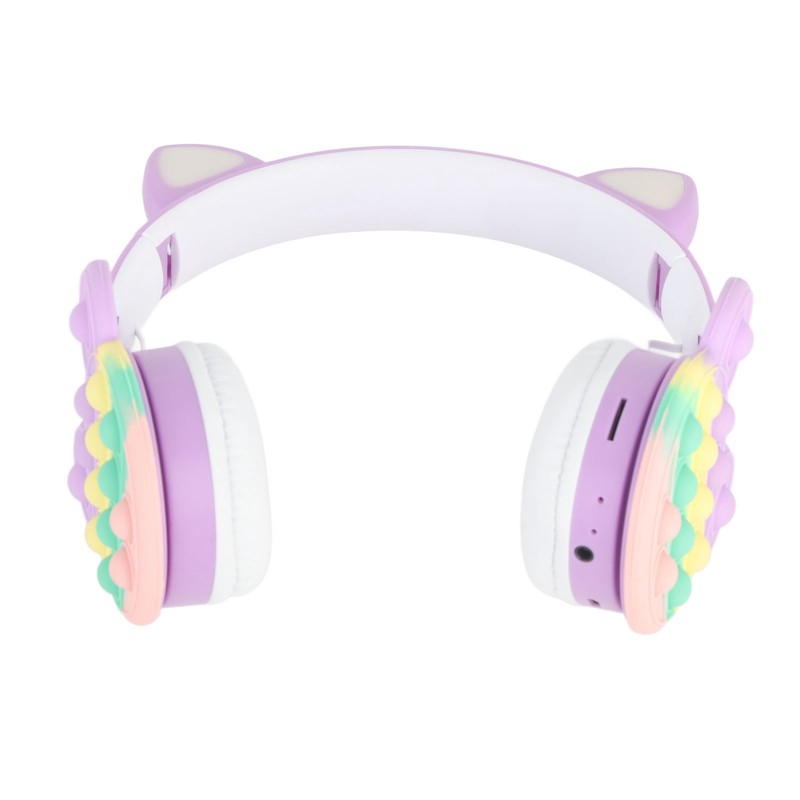 Bluetooth Cat Ear Headphones Fashionable Light Up Wireless Headset for