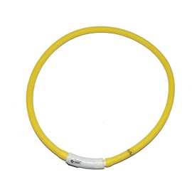 Orchidtent LED Light - up Safety Collar for Dogs, Night Safety, High Visibility, Luminous Collar, Attention Grabbing, Shining Collar, For Walks, Outings, Accident Prevention, yelow