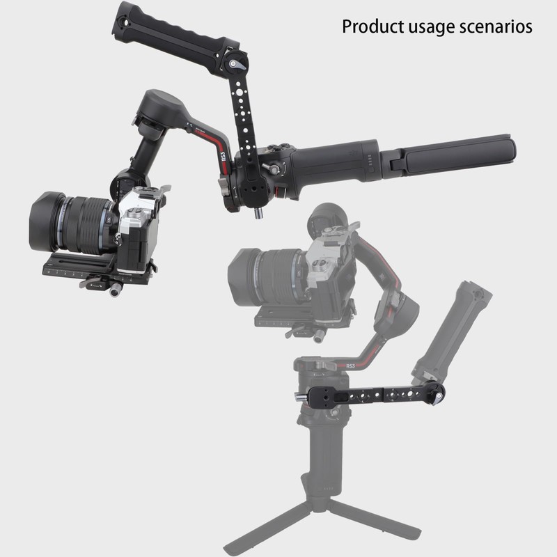 LLEFTFOTO Gimbal Handgrip Mount Extension Bracket for DJI Ronin DJI