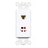 RiteAV - Cat6 Speaker Jack Port Wall Plate Decorative (Insert)